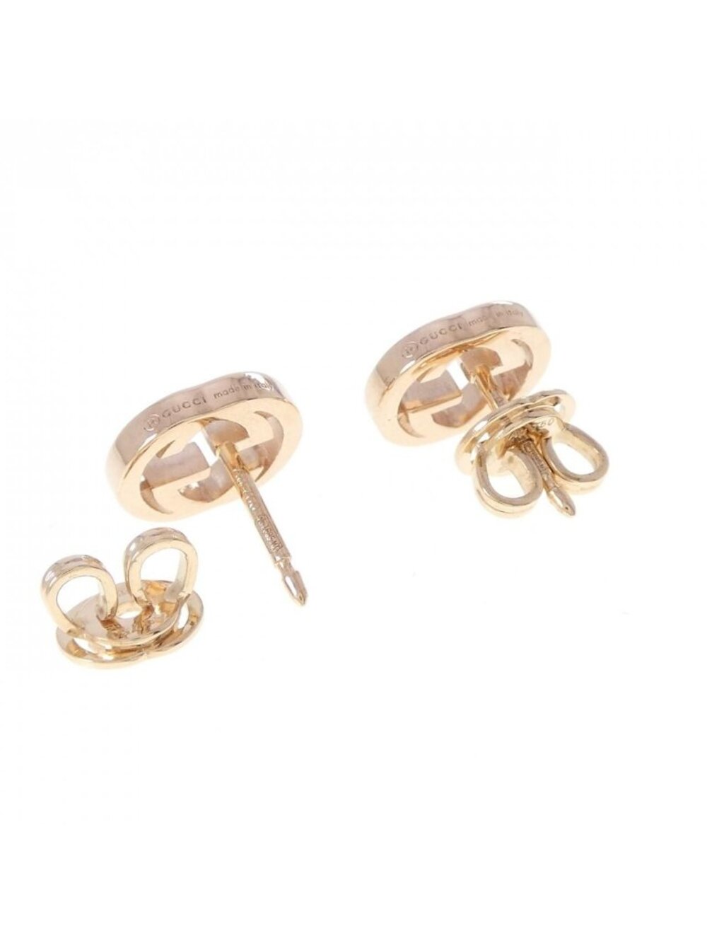 Gucci Interlocking Earrings Gold - Picture 3 of 4
